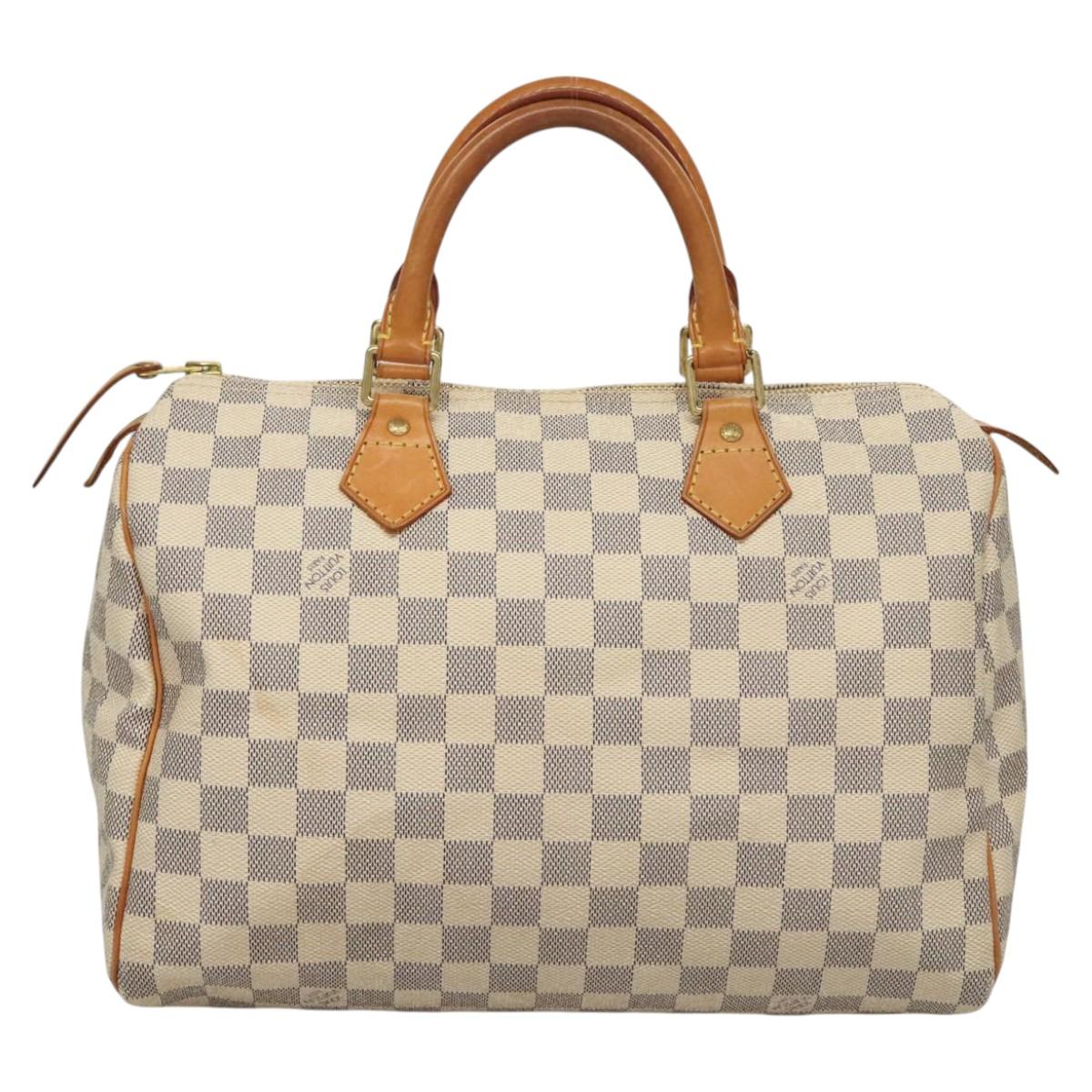 LOUIS VUITTON Damier Azur Speedy 30 Hand Bag N41533 LV Auth sw237