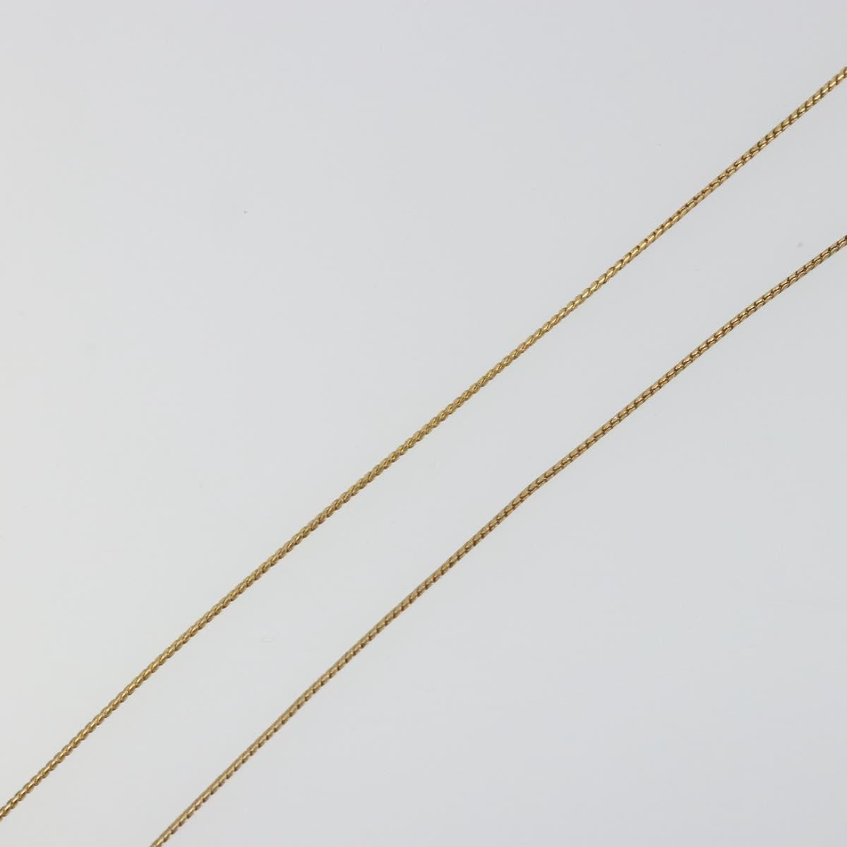 SAINT LAURENT Necklace metal Gold Tone Auth SW2370