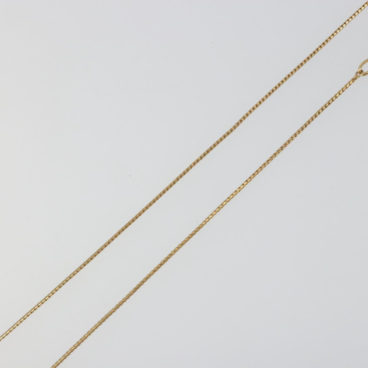 SAINT LAURENT Necklace metal Gold Tone Auth SW2370