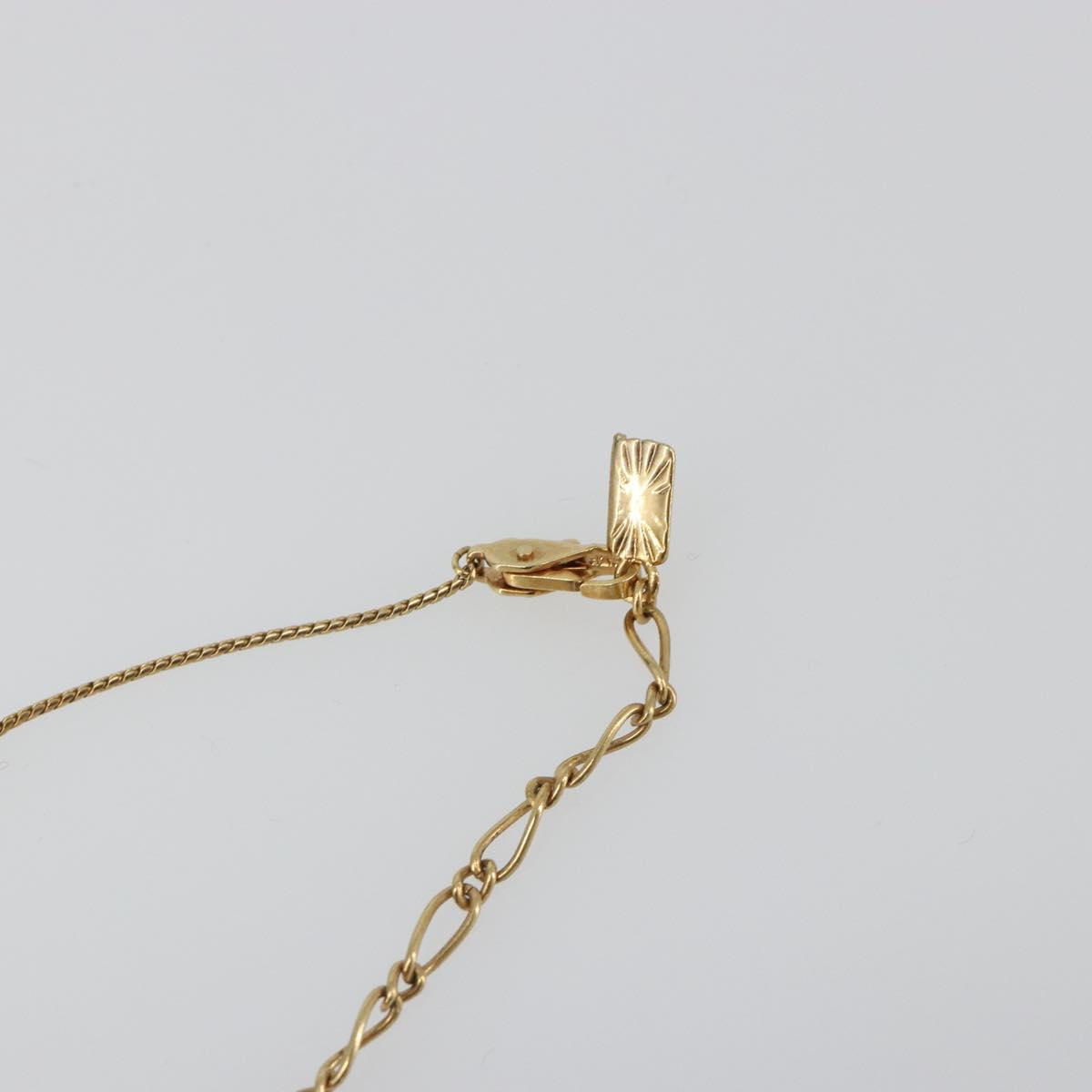 SAINT LAURENT Necklace metal Gold Tone Auth SW2370