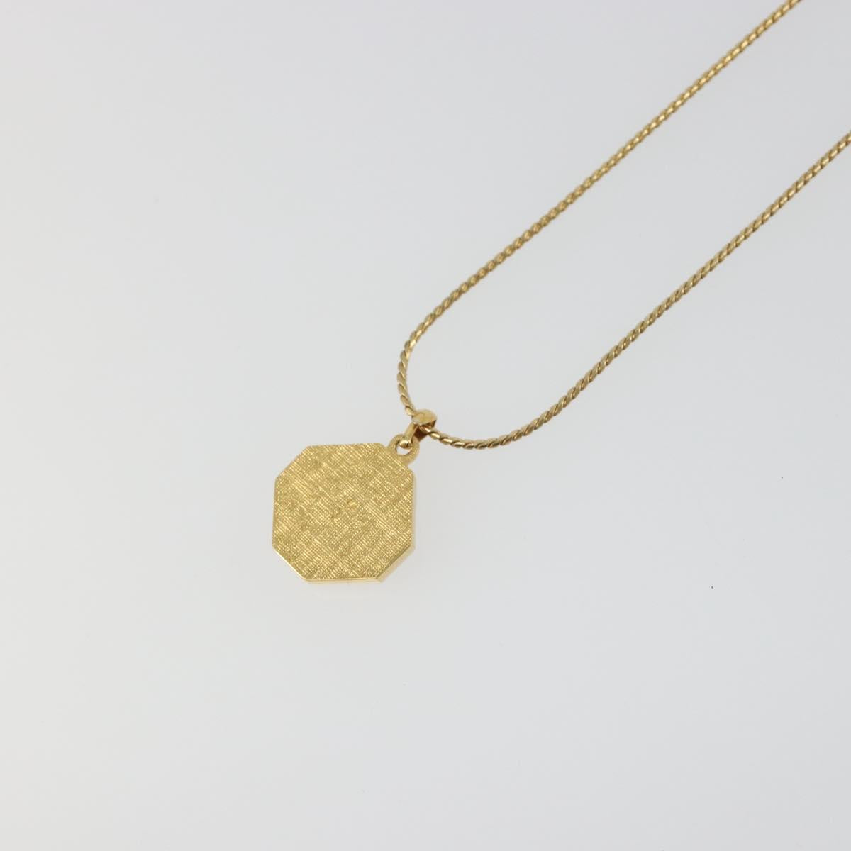 SAINT LAURENT Necklace metal Gold Tone Auth SW2370