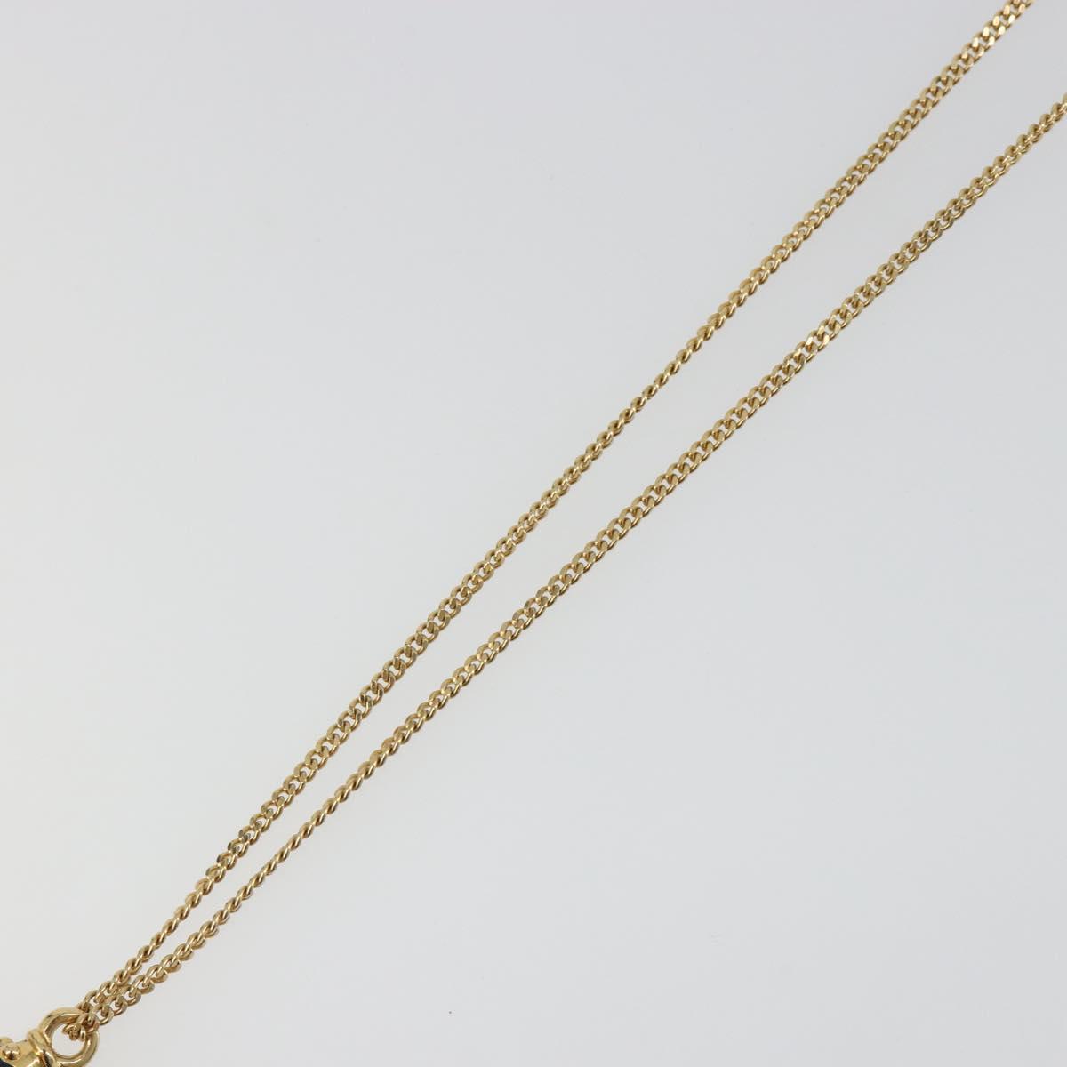 BURBERRY Necklace metal Gold Auth SW2375