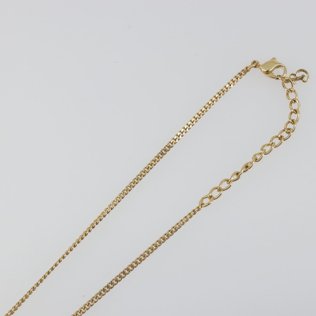 BURBERRY Necklace metal Gold Auth SW2375