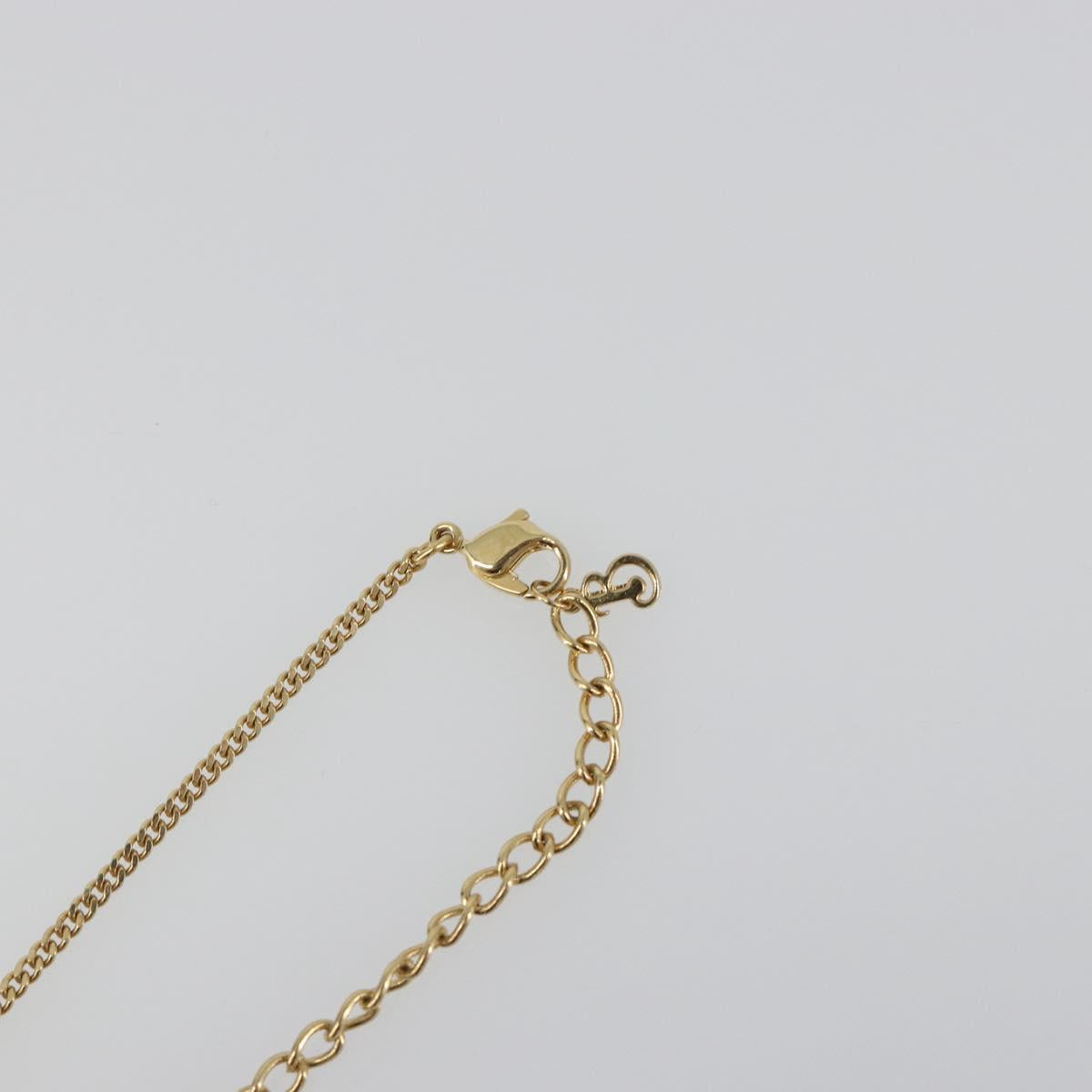 BURBERRY Necklace metal Gold Auth SW2375
