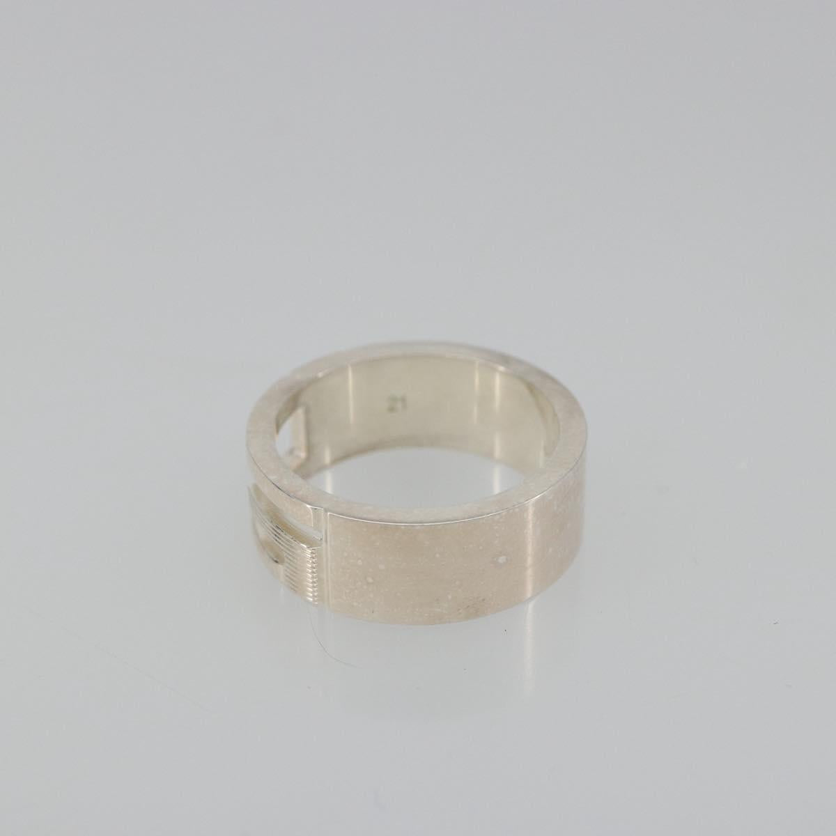 GUCCI Branded G Ring Ag925 Silver Auth SW2378V