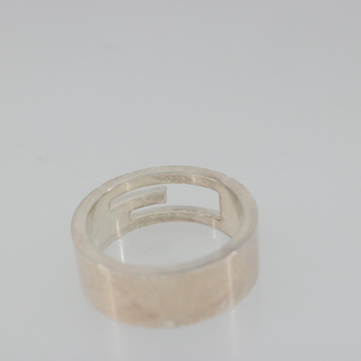 GUCCI Branded G Ring Ag925 Silver Auth SW2378V