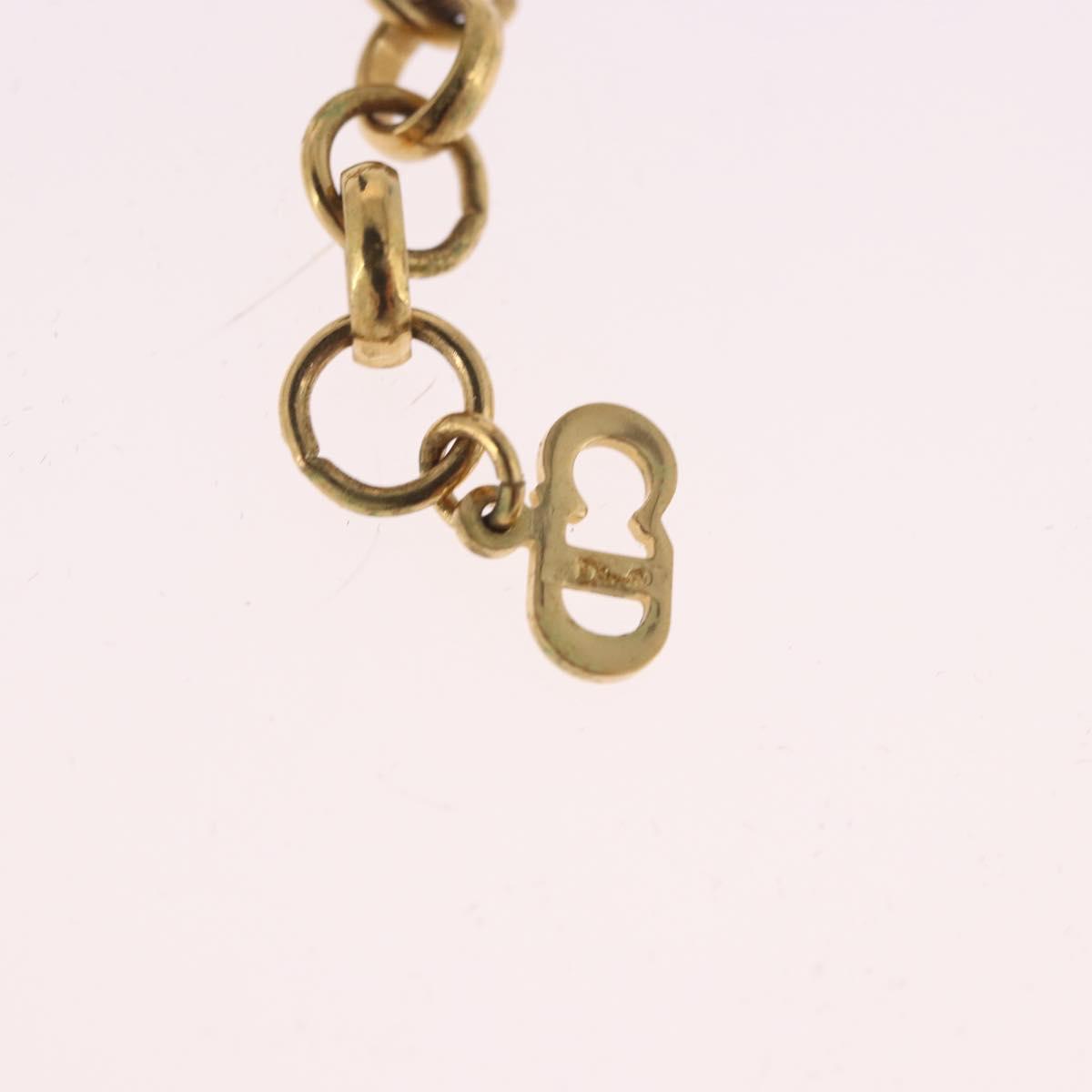 Christian Dior Necklace metal Gold Auth SW2382V