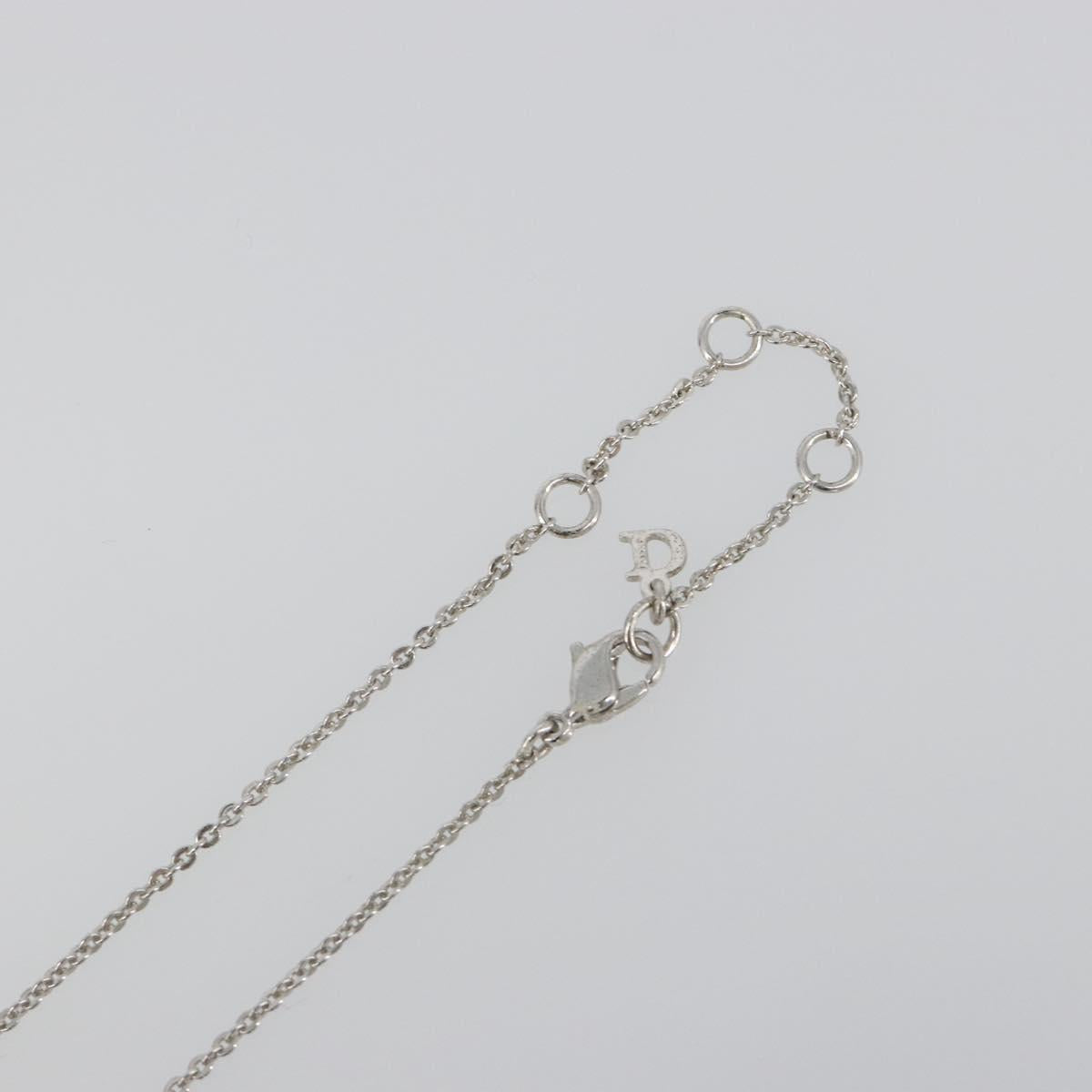 Christian Dior Necklace metal Silver Auth SW2383V