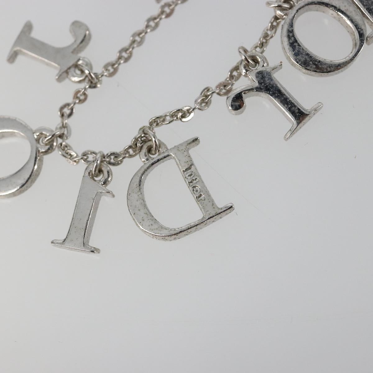 Christian Dior Necklace metal Silver Auth SW2383V