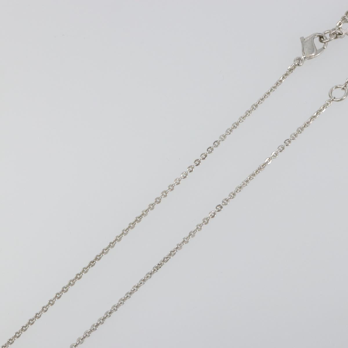 Christian Dior Necklace metal Silver Auth SW2383V