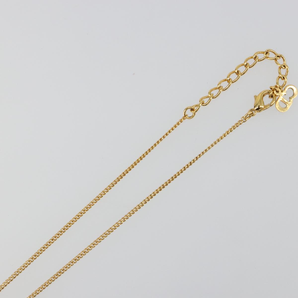 Christian Dior Necklace metal Gold Auth SW2412
