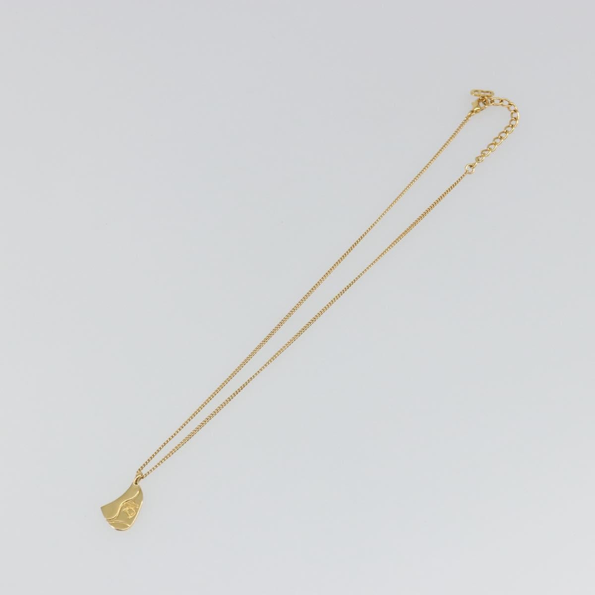 Christian Dior Necklace metal Gold Auth SW2412