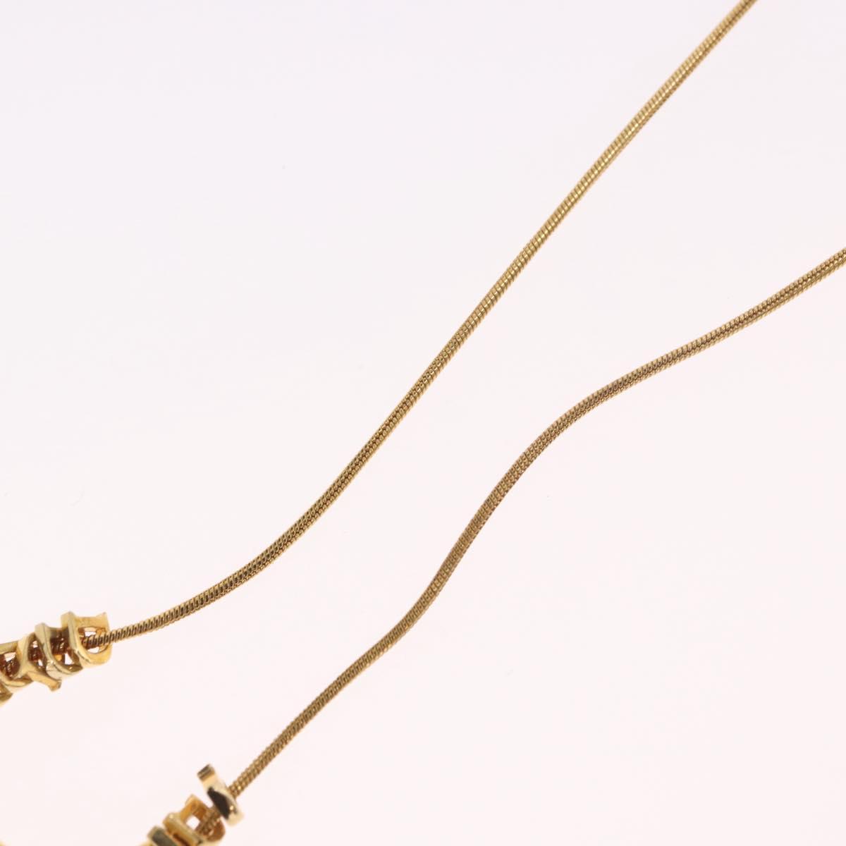 Christian Dior Necklace metal Gold Auth SW2413V