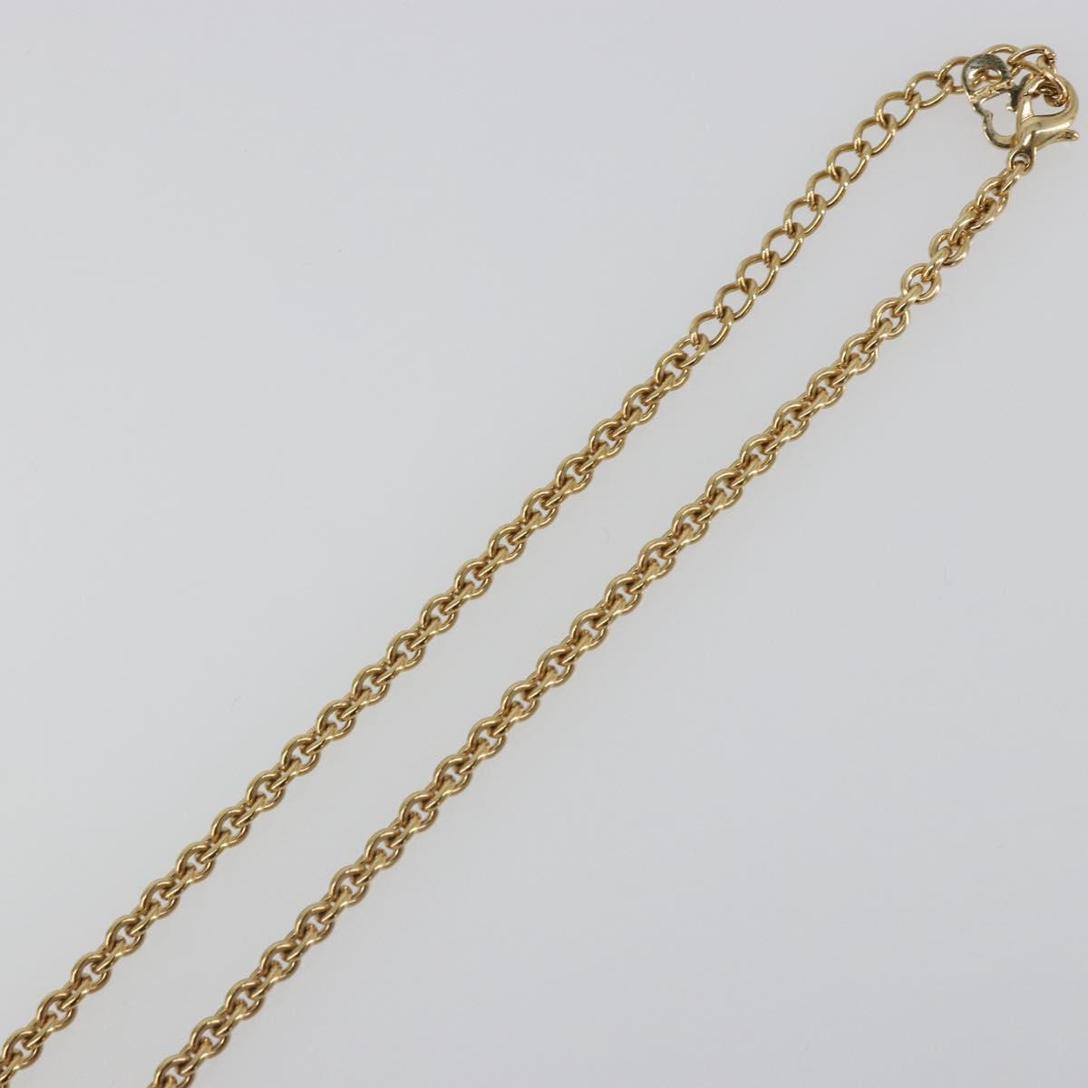 Christian Dior Necklace metal Gold Auth SW2434