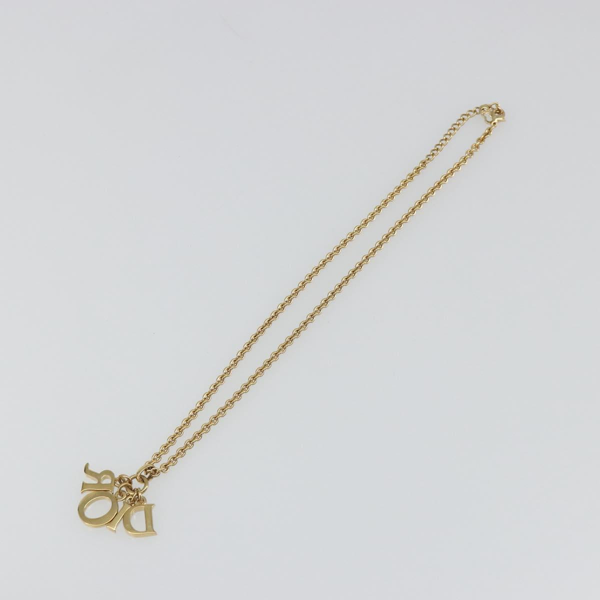 Christian Dior Necklace metal Gold Auth SW2434