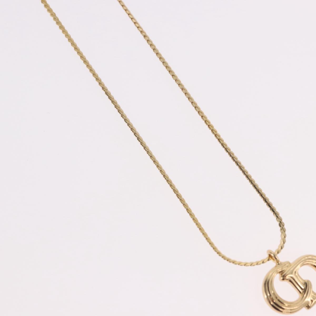 Christian Dior Necklace metal Gold Auth SW2437