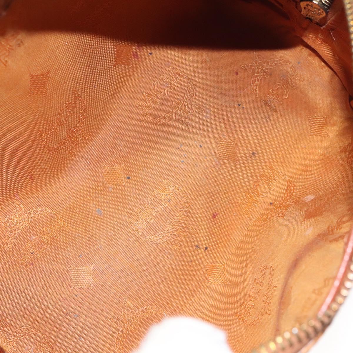 MCM Vicetos Logogram Hand Bag PVC Leather 2way Brown Auth sw254