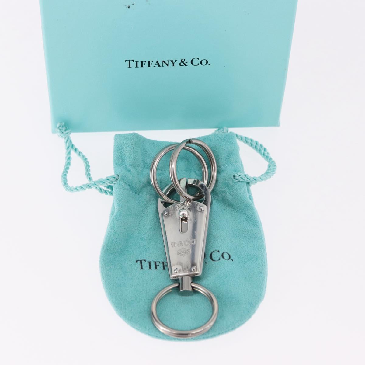 TIFFANY&Co. Makers Bullet Key Ring Ag925 Silver Auth SW2542V