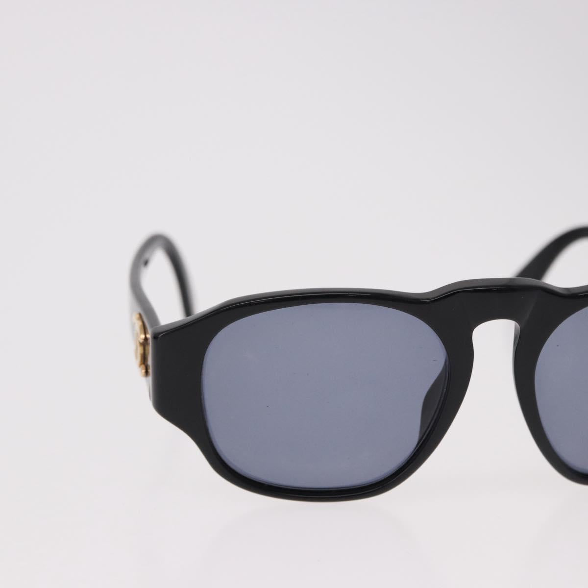CHANEL COCO Mark Sunglasses Plastic Black Gold CC Auth SW2595