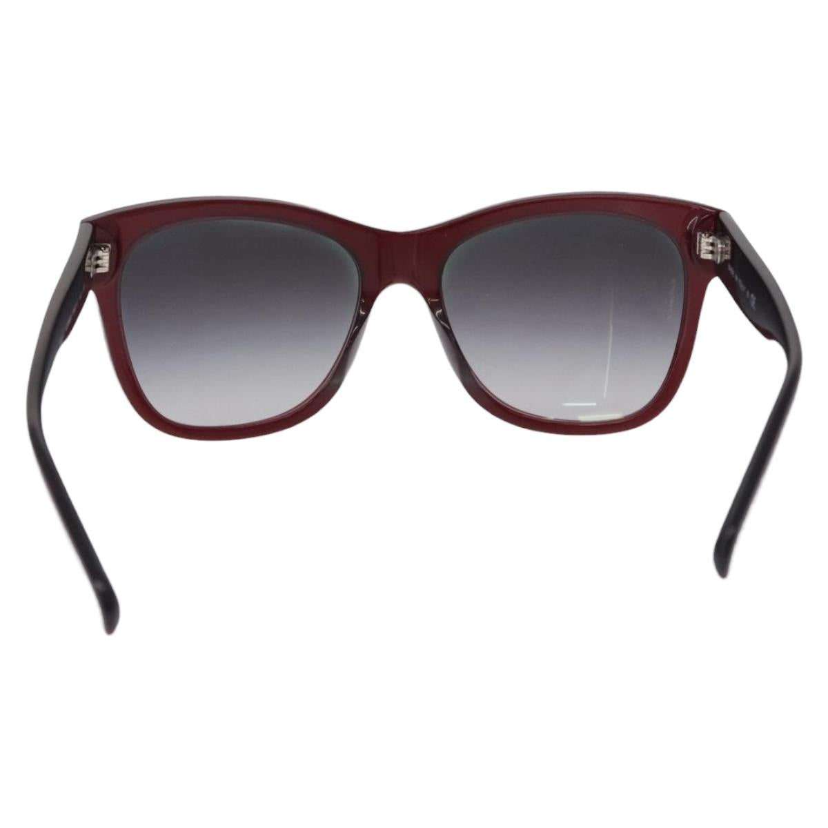 CHANEL COCO Mark Sunglasses Plastic Brown CC Auth SW2598