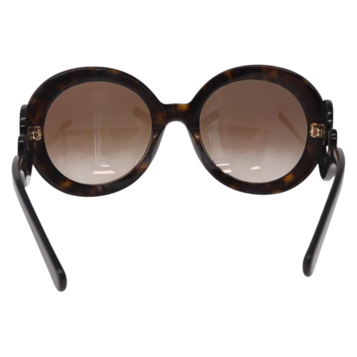 PRADA Baroque Sunglasses Plastic Brown Gold Auth SW2600V