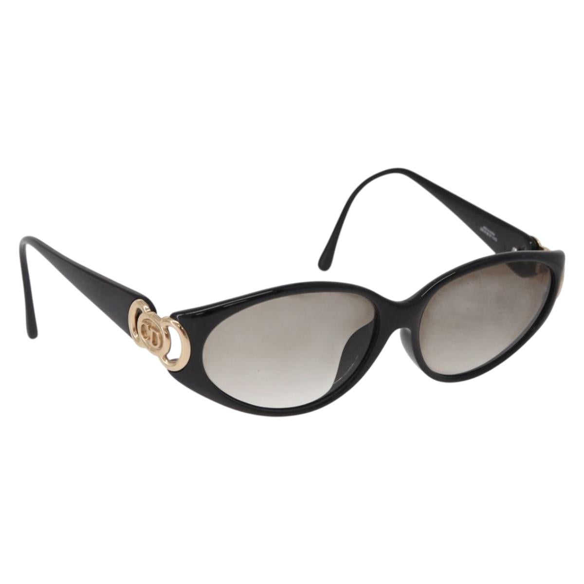 Christian Dior Sunglasses Plastic Black Gold Auth SW2604