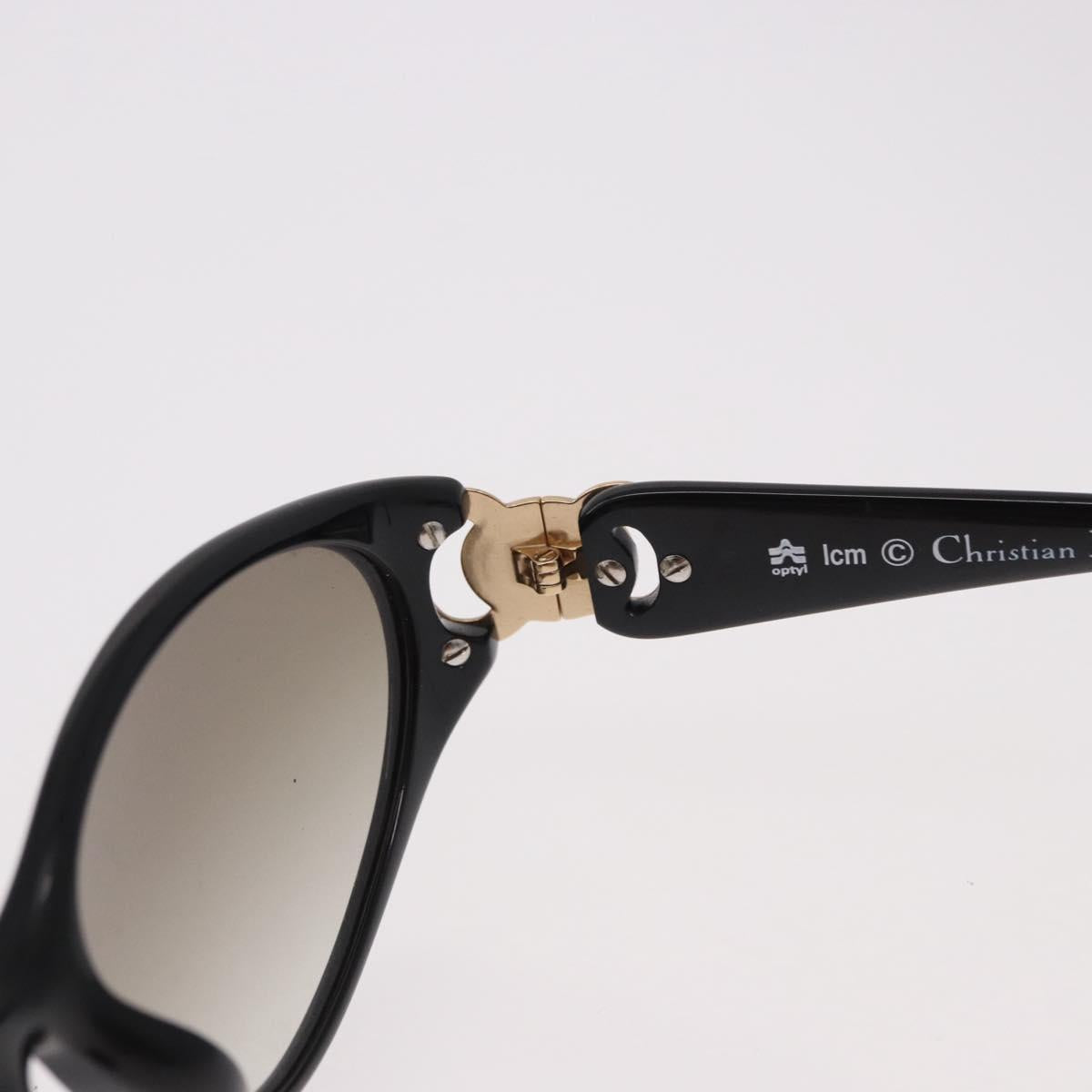 Christian Dior Sunglasses Plastic Black Gold Auth SW2604