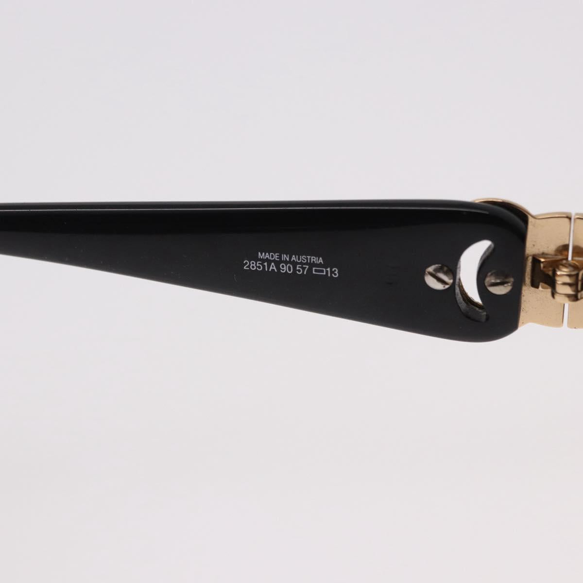 Christian Dior Sunglasses Plastic Black Gold Auth SW2604