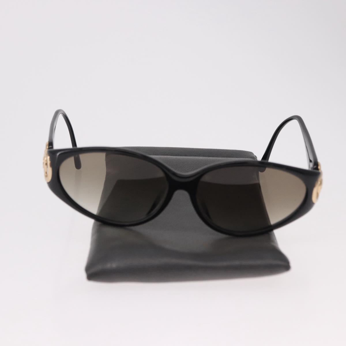 Christian Dior Sunglasses Plastic Black Gold Auth SW2604