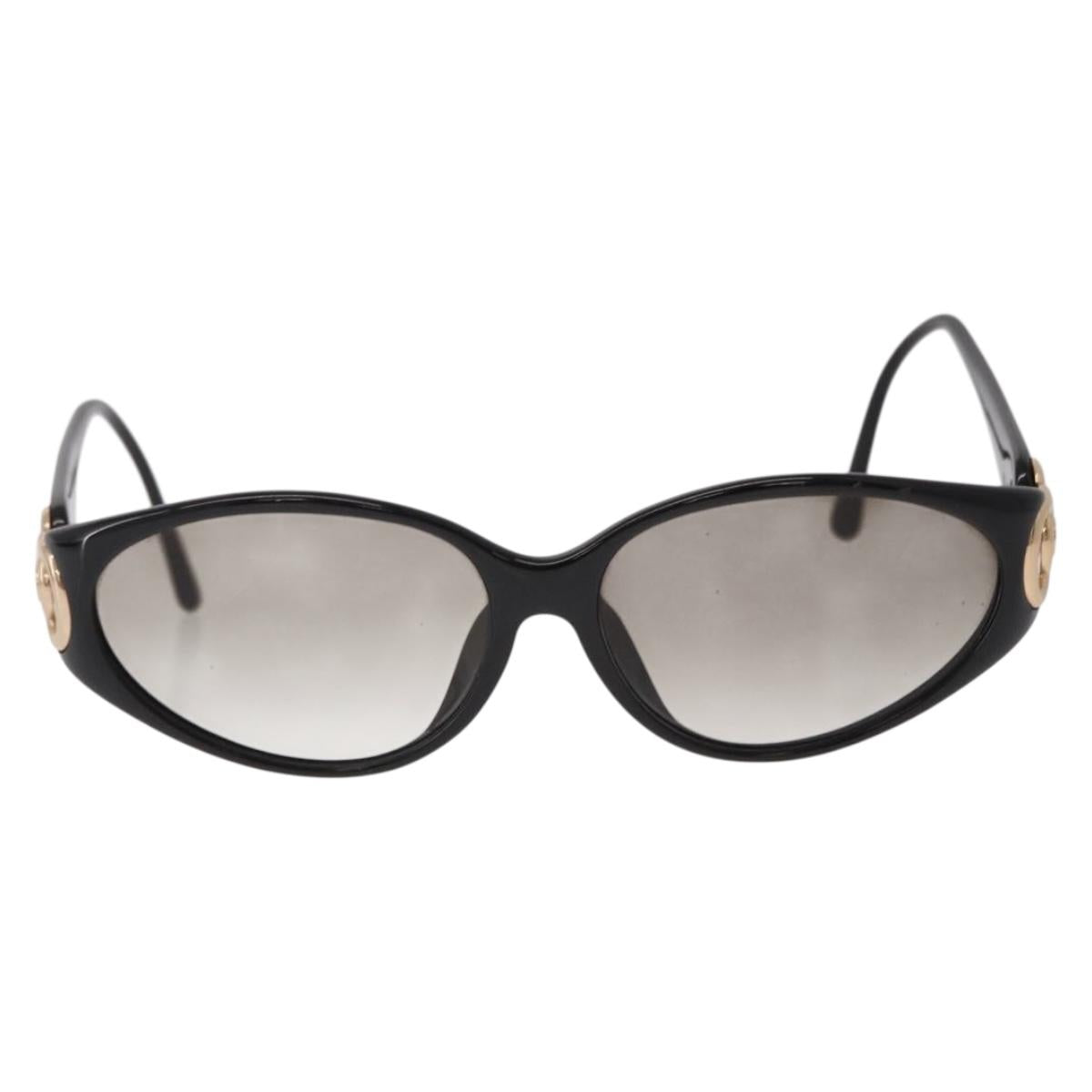 Christian Dior Sunglasses Plastic Black Gold Auth SW2604