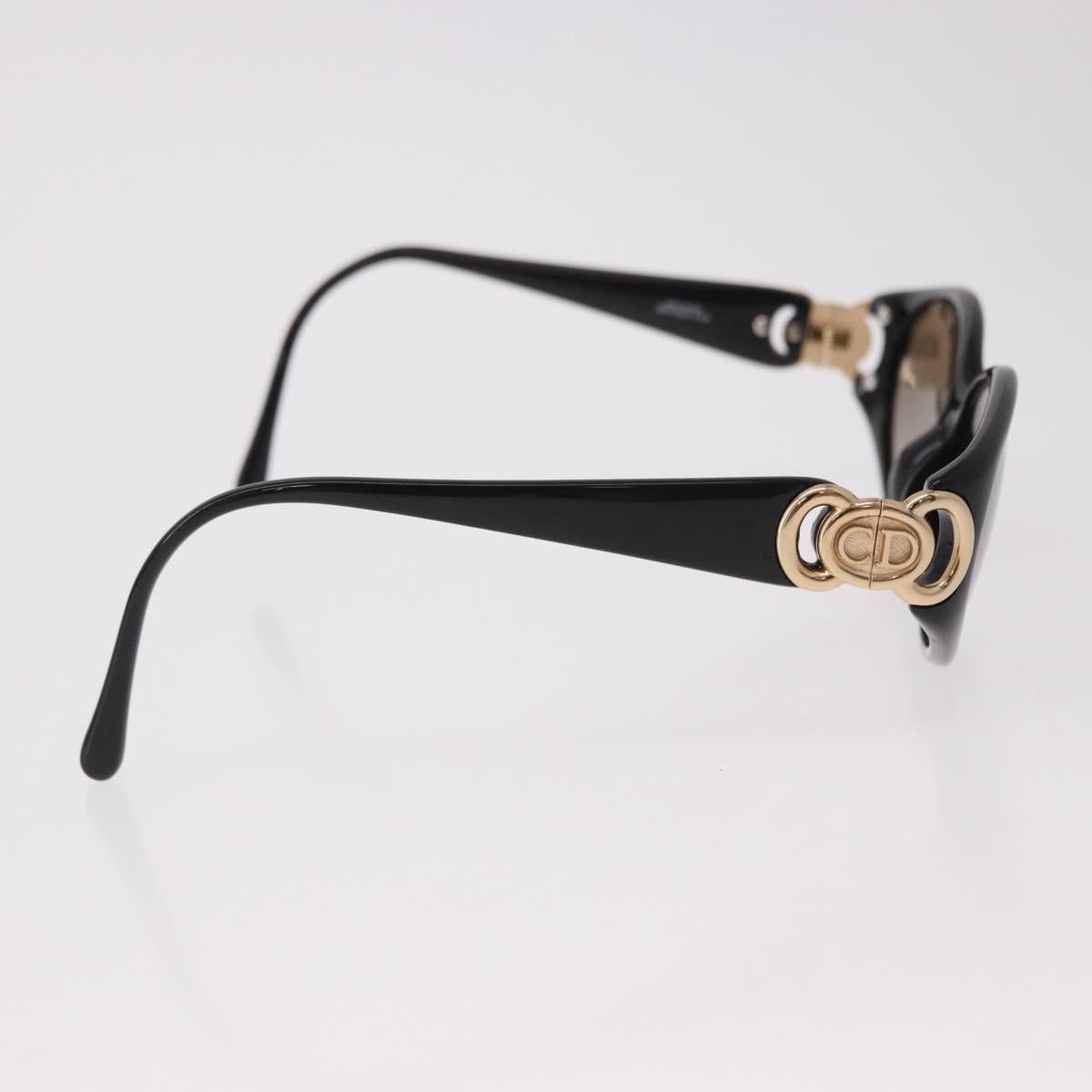 Christian Dior Sunglasses Plastic Black Gold Auth SW2604