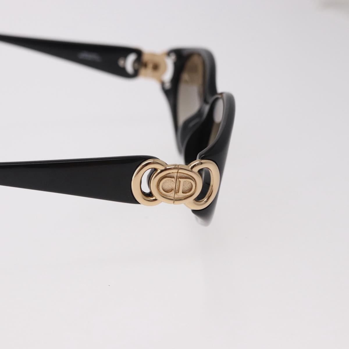 Christian Dior Sunglasses Plastic Black Gold Auth SW2604