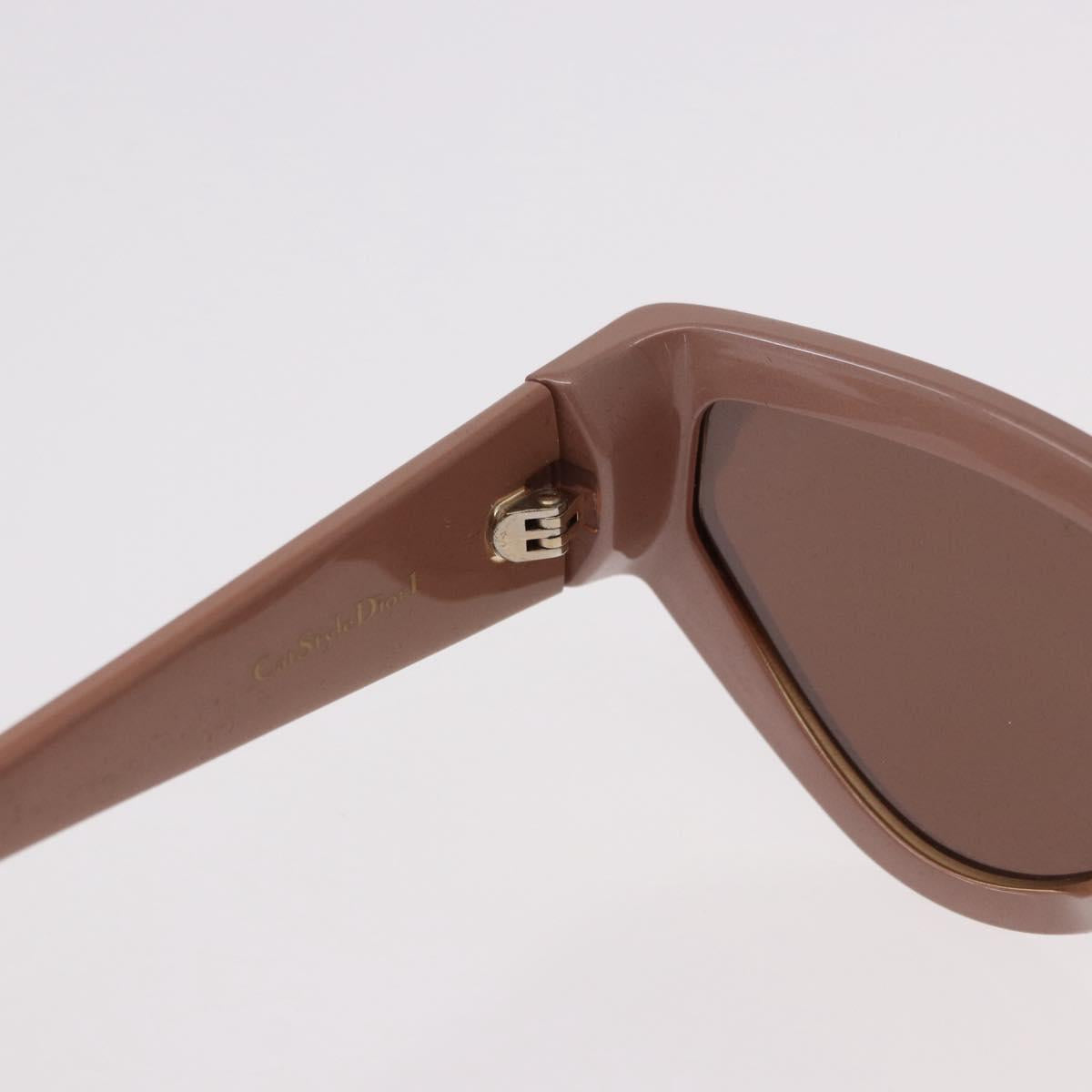 Christian Dior Cat Style Dior 1 Sunglasses Plastic Pink Gold Auth SW2605V