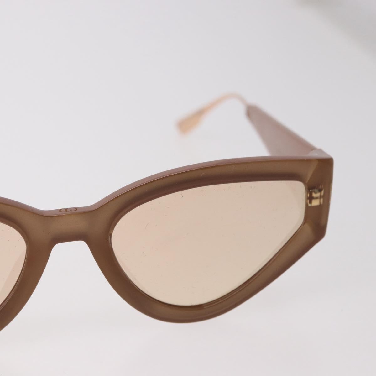 Christian Dior Cat Style Dior 1 Sunglasses Plastic Pink Gold Auth SW2605V
