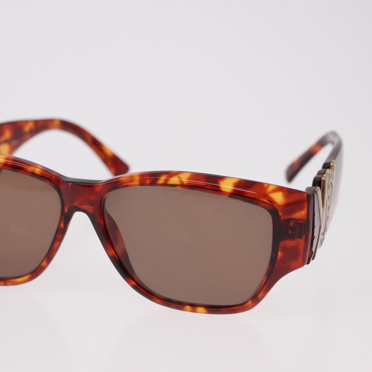 SAINT LAURENT Sunglasses Plastic Brown Gold Auth SW2608
