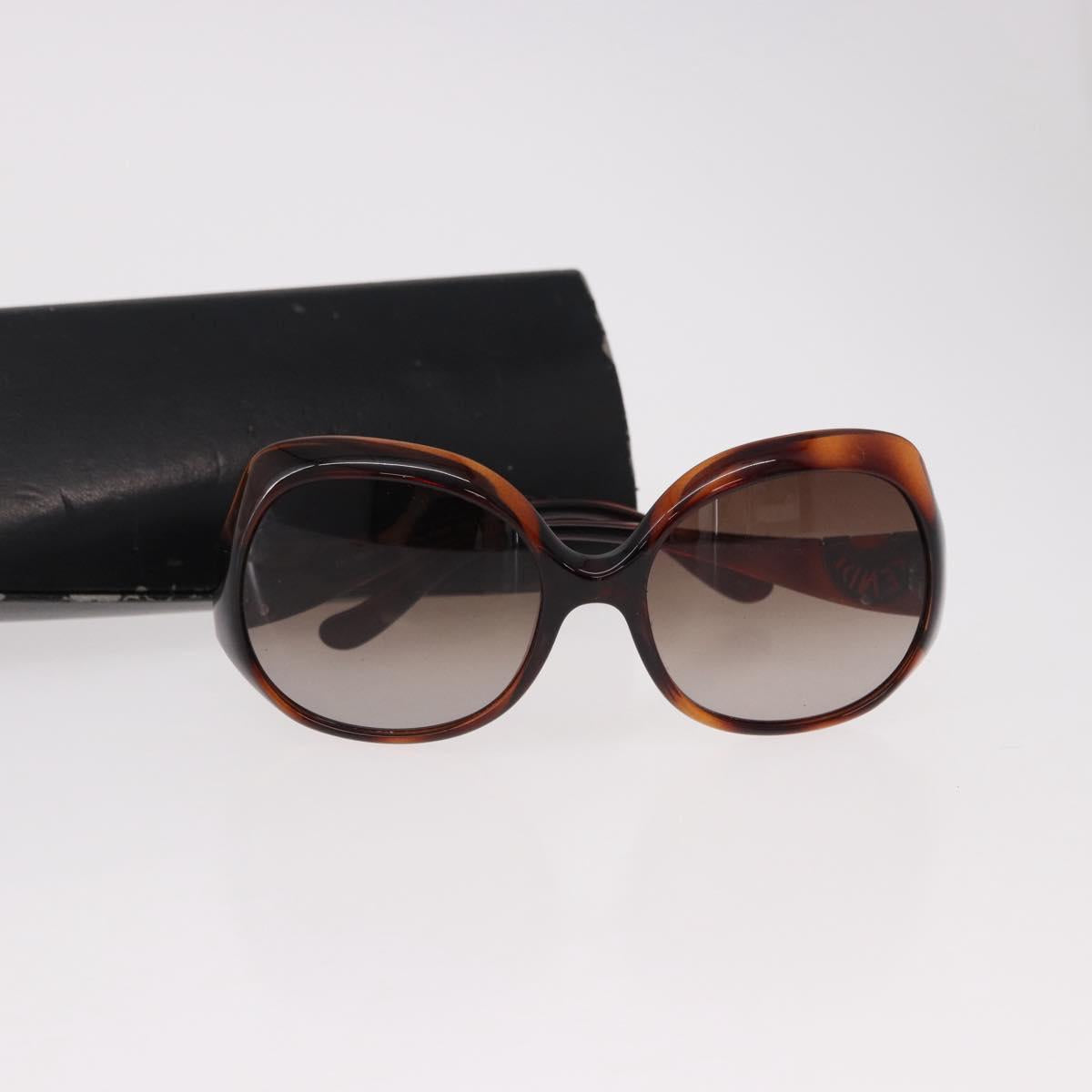 FENDI COLD INSERT Sunglasses Plastic Brown Auth SW2609