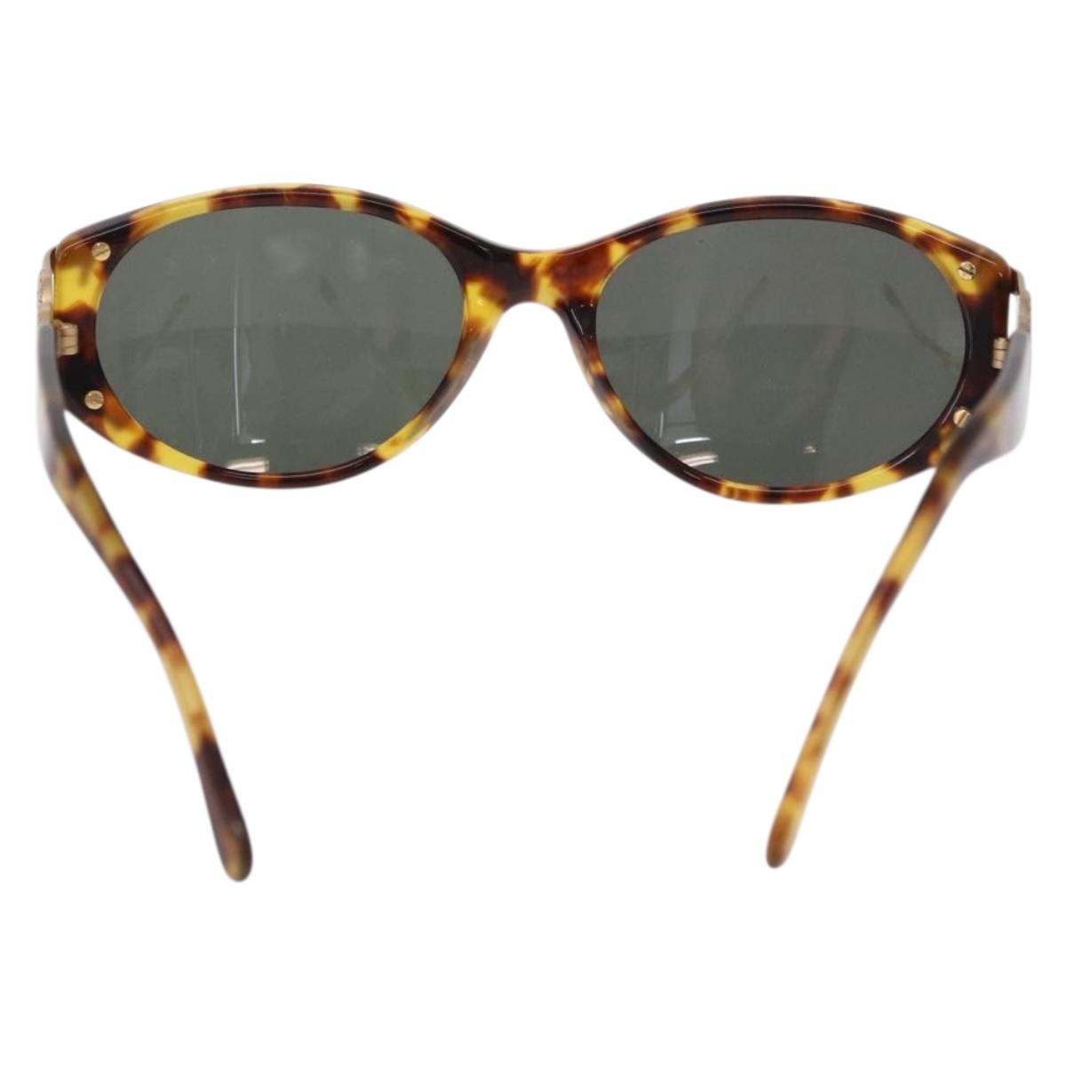 FENDI TORTOISE Sunglasses Plastic Brown Gold Auth SW2612