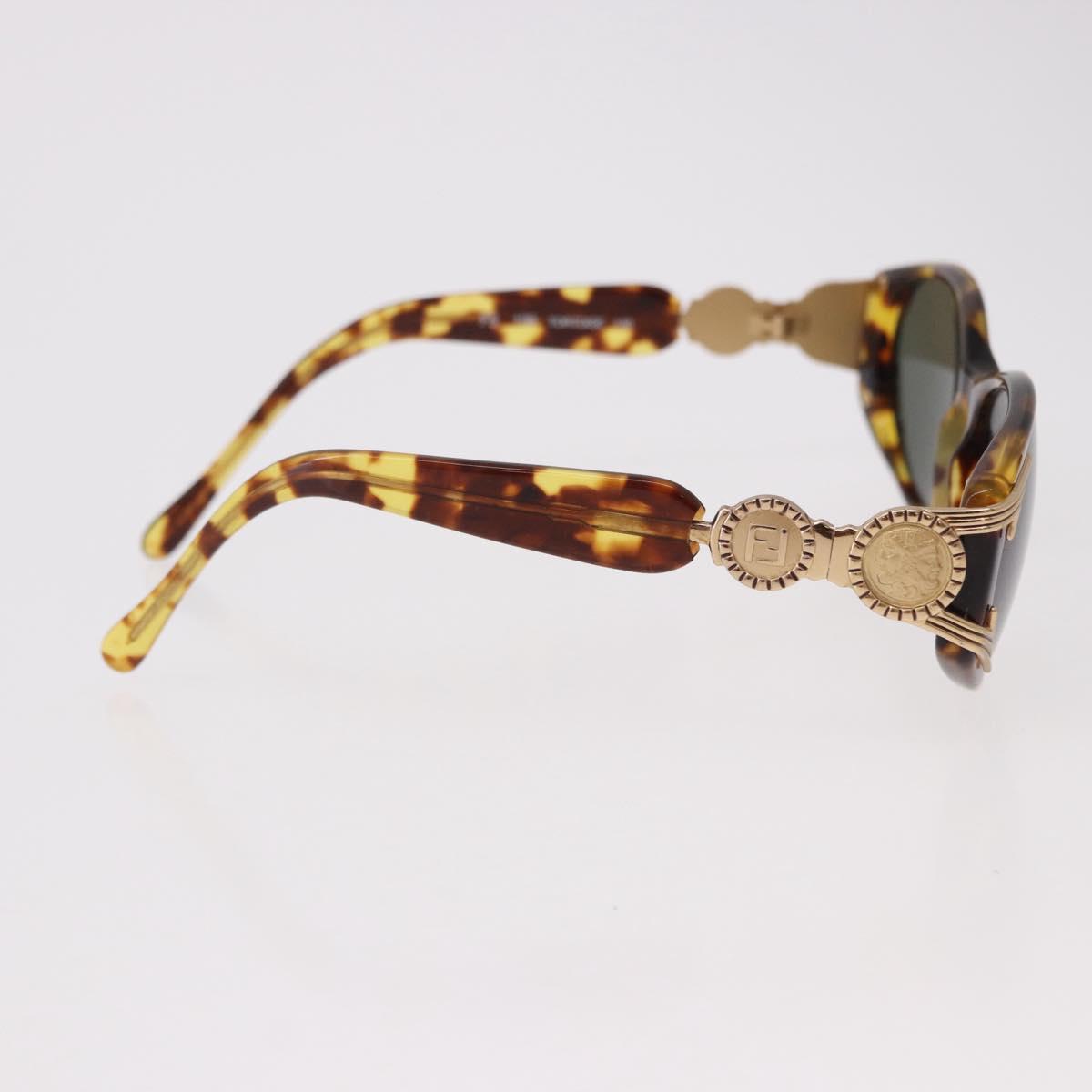 FENDI TORTOISE Sunglasses Plastic Brown Gold Auth SW2612