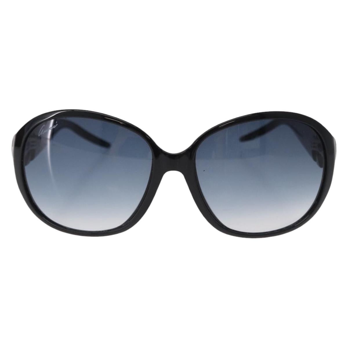GUCCI Lovely Heart Sunglasses Plastic Black Silver Auth SW2613V