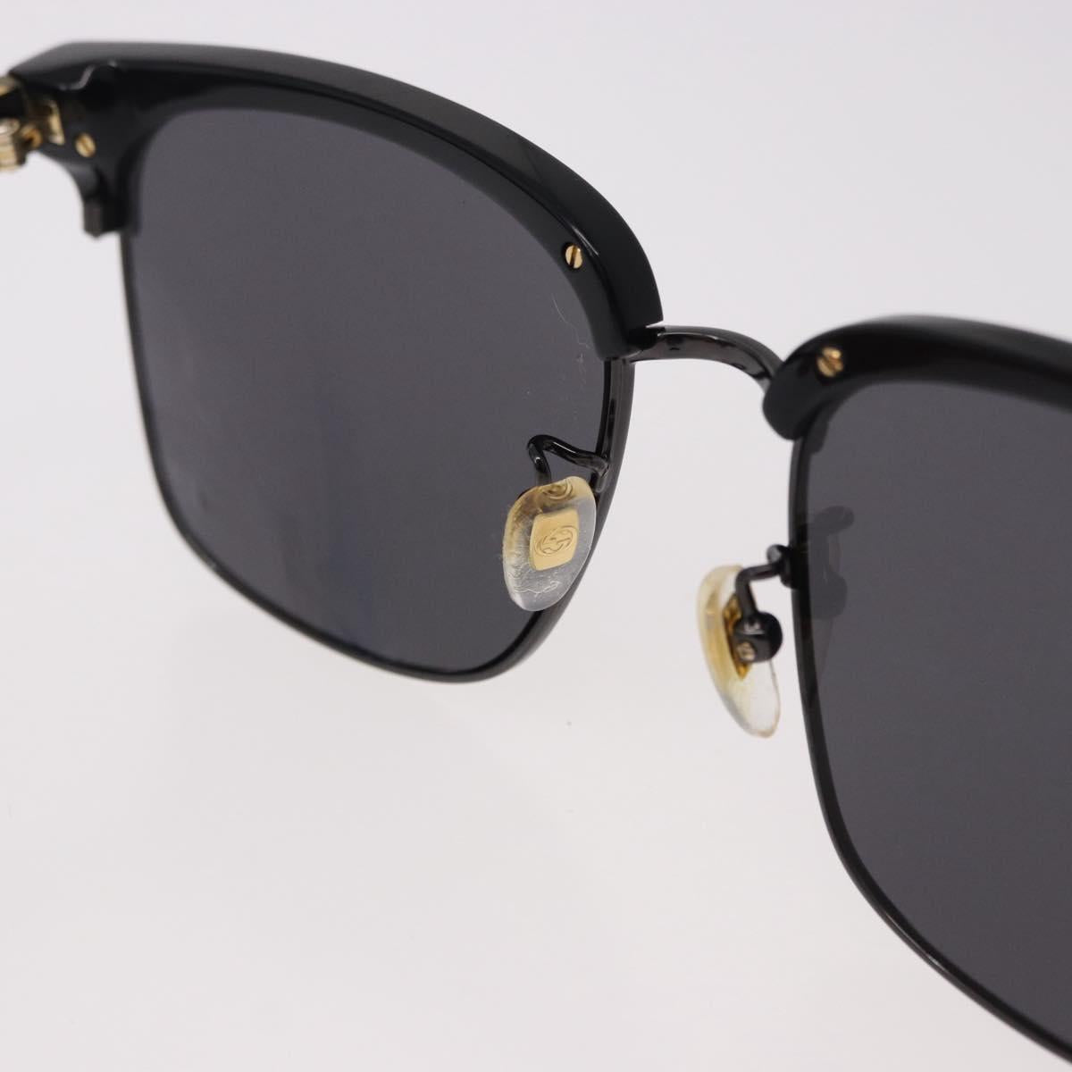 GUCCI Sunglasses Plastic Black Gold GG0382S Auth SW2614V