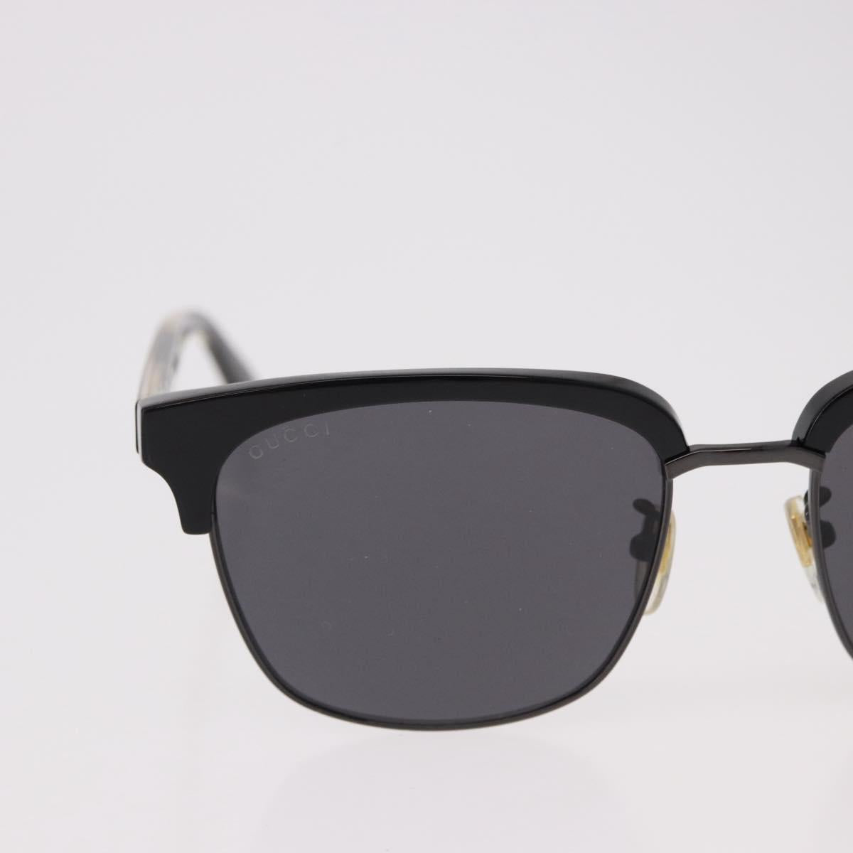GUCCI Sunglasses Plastic Black Gold GG0382S Auth SW2614V