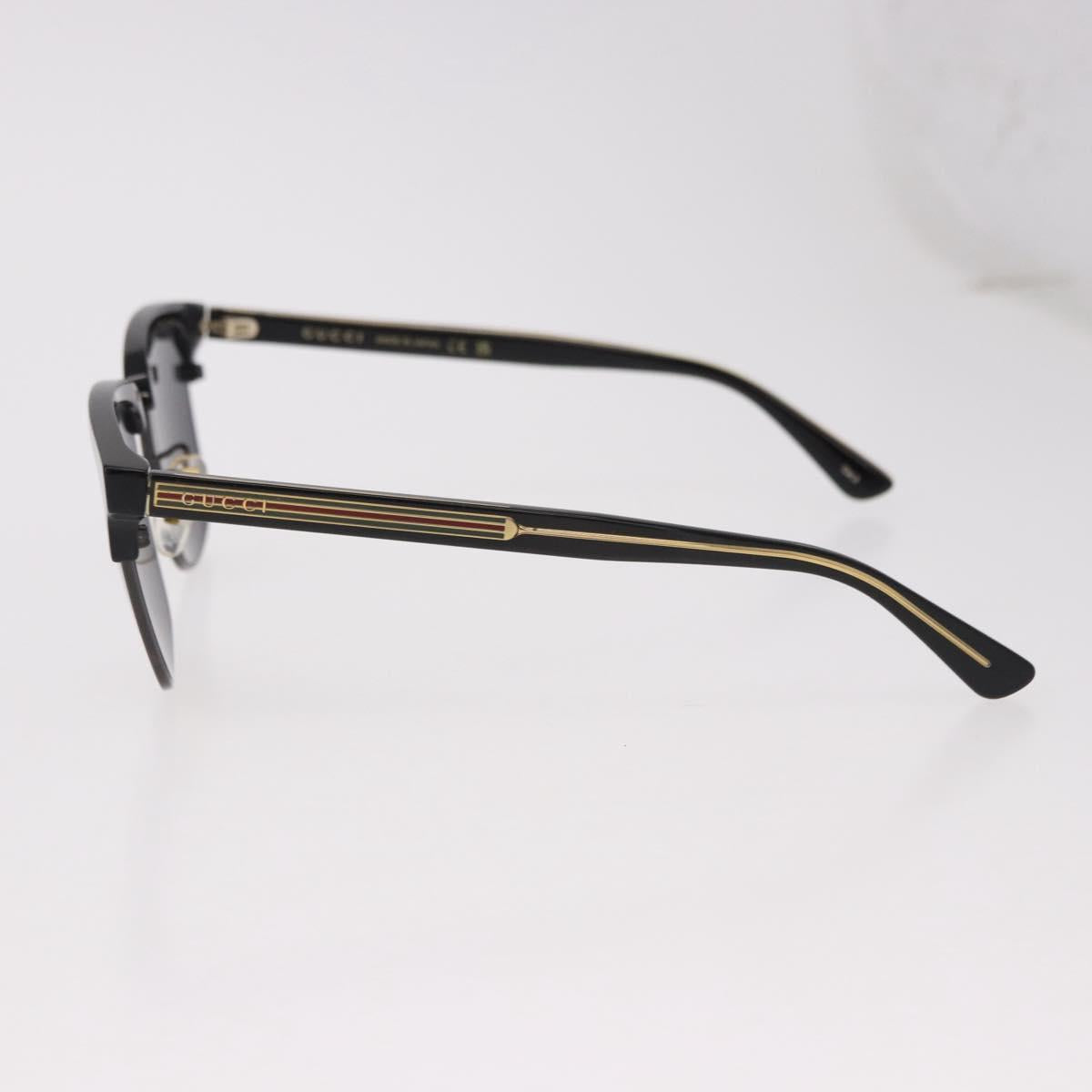 GUCCI Sunglasses Plastic Black Gold GG0382S Auth SW2614V