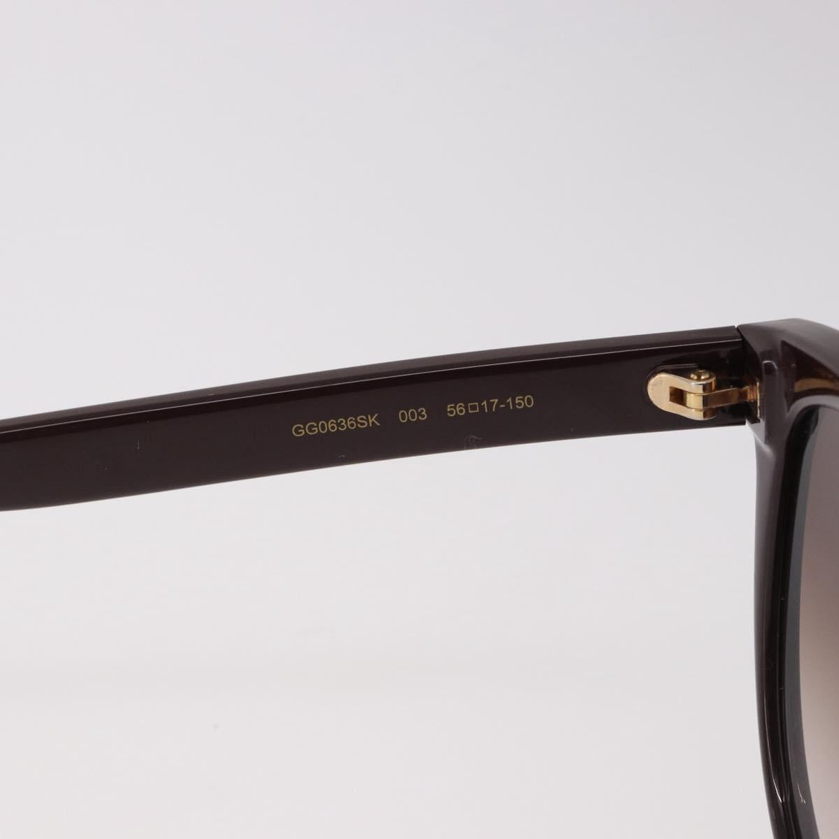 GUCCI GG Marmont Sunglasses Plastic Brown Gold GG0636SK Auth SW2616V