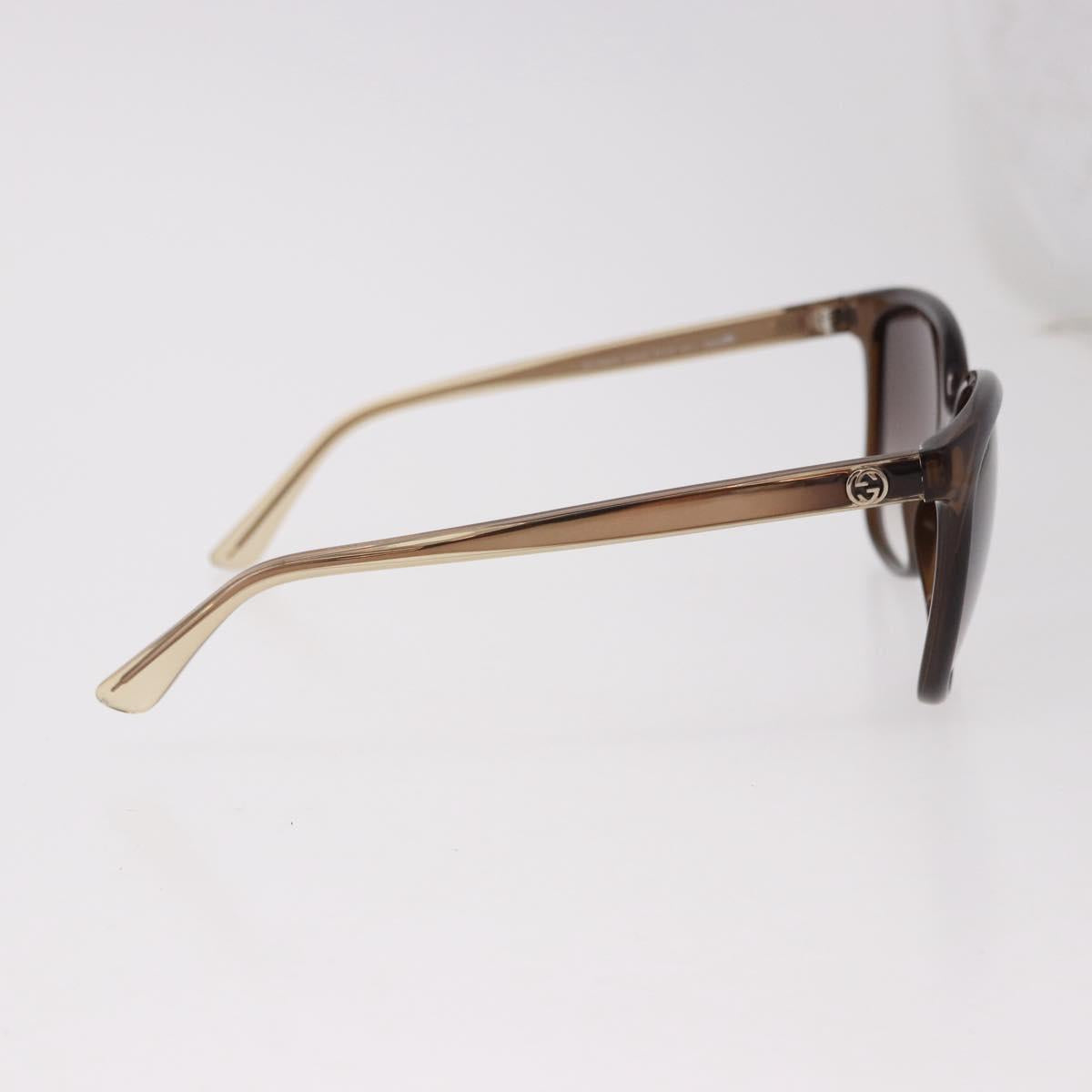 GUCCI Interlocking GG Sunglasses Plastic Brown Gold GG3696/S Auth SW2617