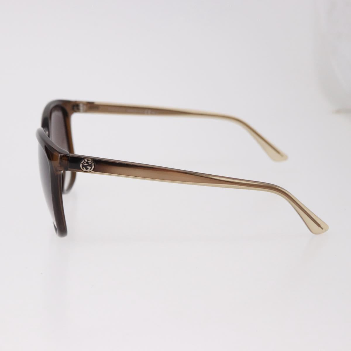 GUCCI Interlocking GG Sunglasses Plastic Brown Gold GG3696/S Auth SW2617