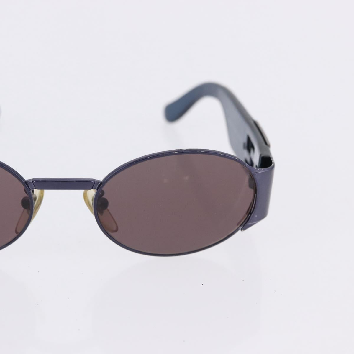 FENDI Sunglasses Plastic Metal 5 Set Black Silver Auth SW2620