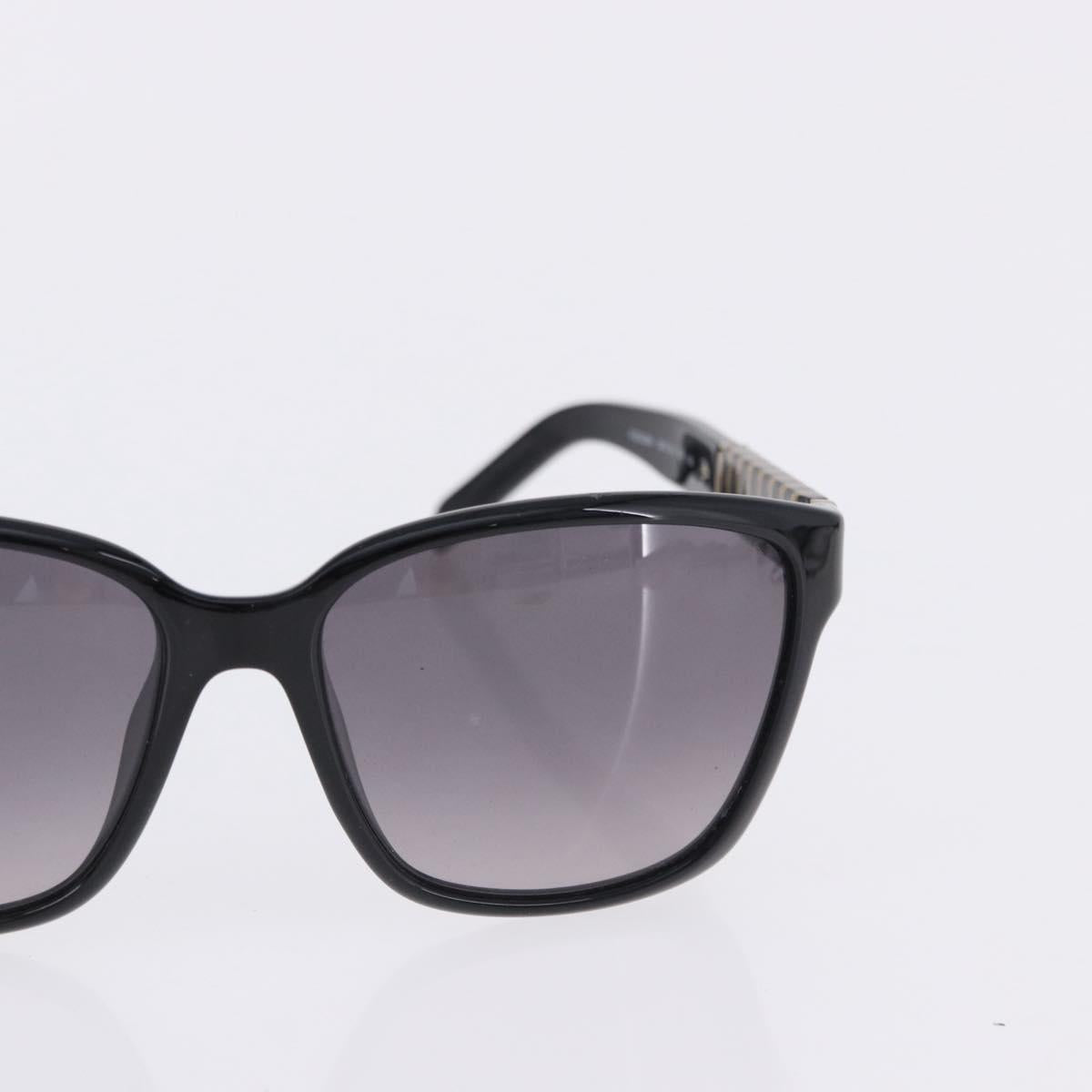 FENDI Sunglasses Plastic Metal 5 Set Black Silver Auth SW2620