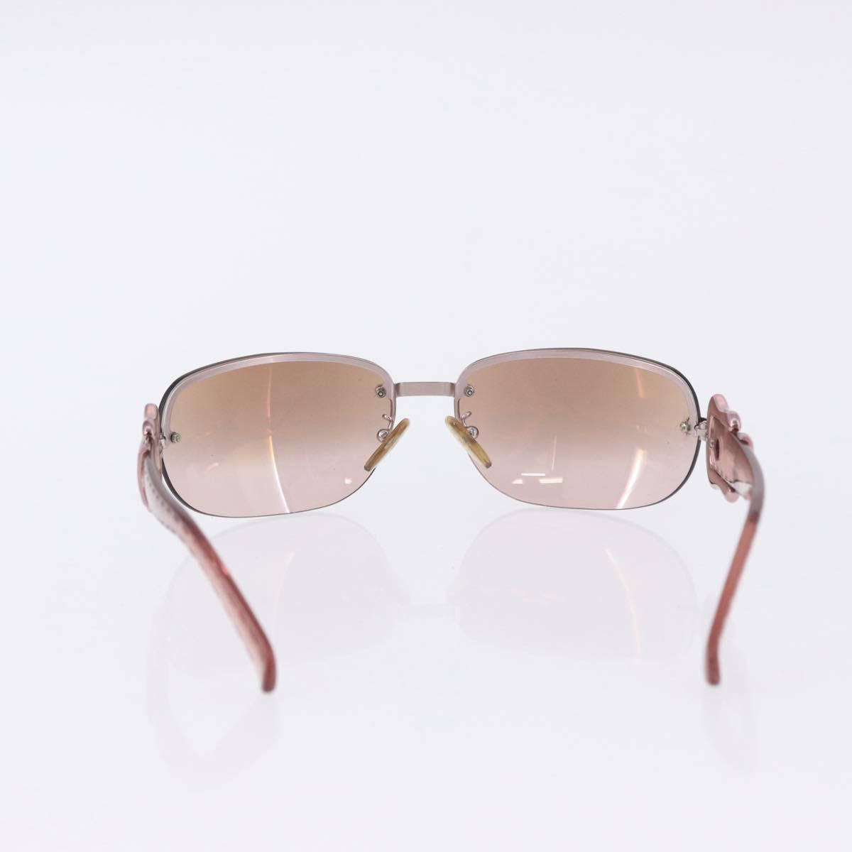 FENDI Sunglasses Plastic Metal 5 Set Black Silver Auth SW2620