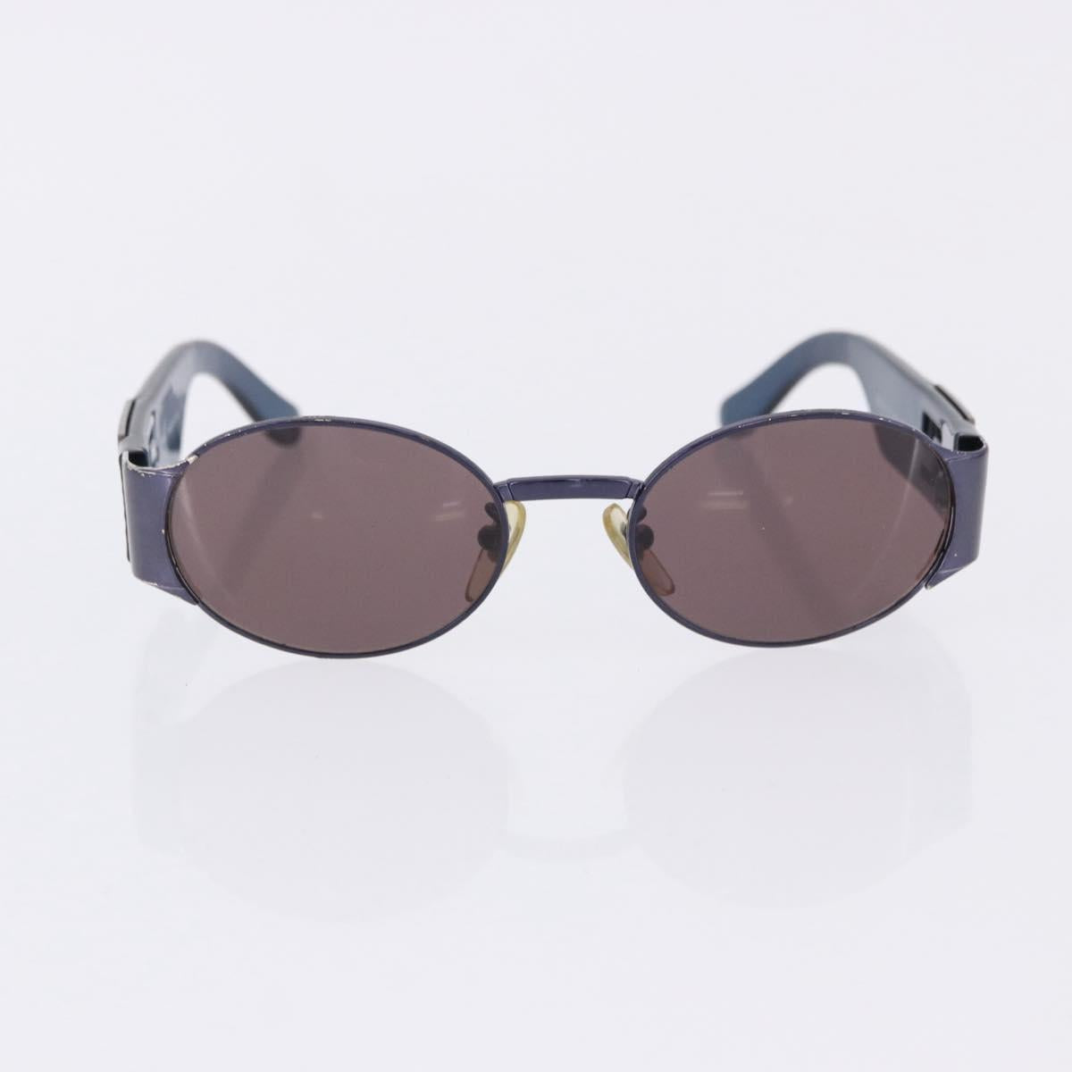FENDI Sunglasses Plastic Metal 5 Set Black Silver Auth SW2620