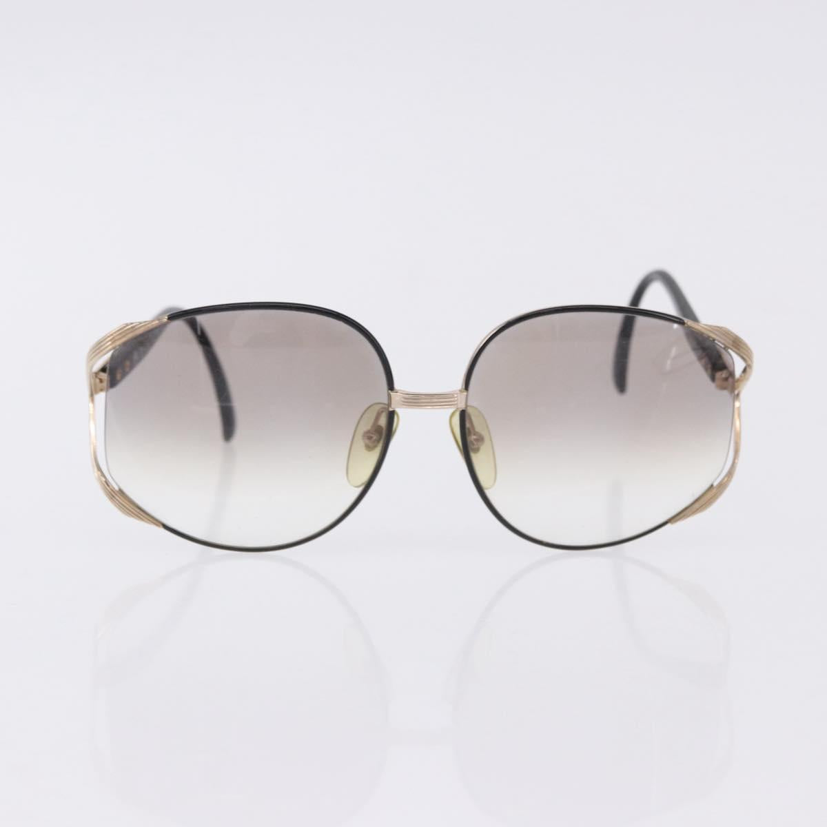 Christian Dior Sunglasses Plastic metal 5 Set Black Gold Auth SW2621